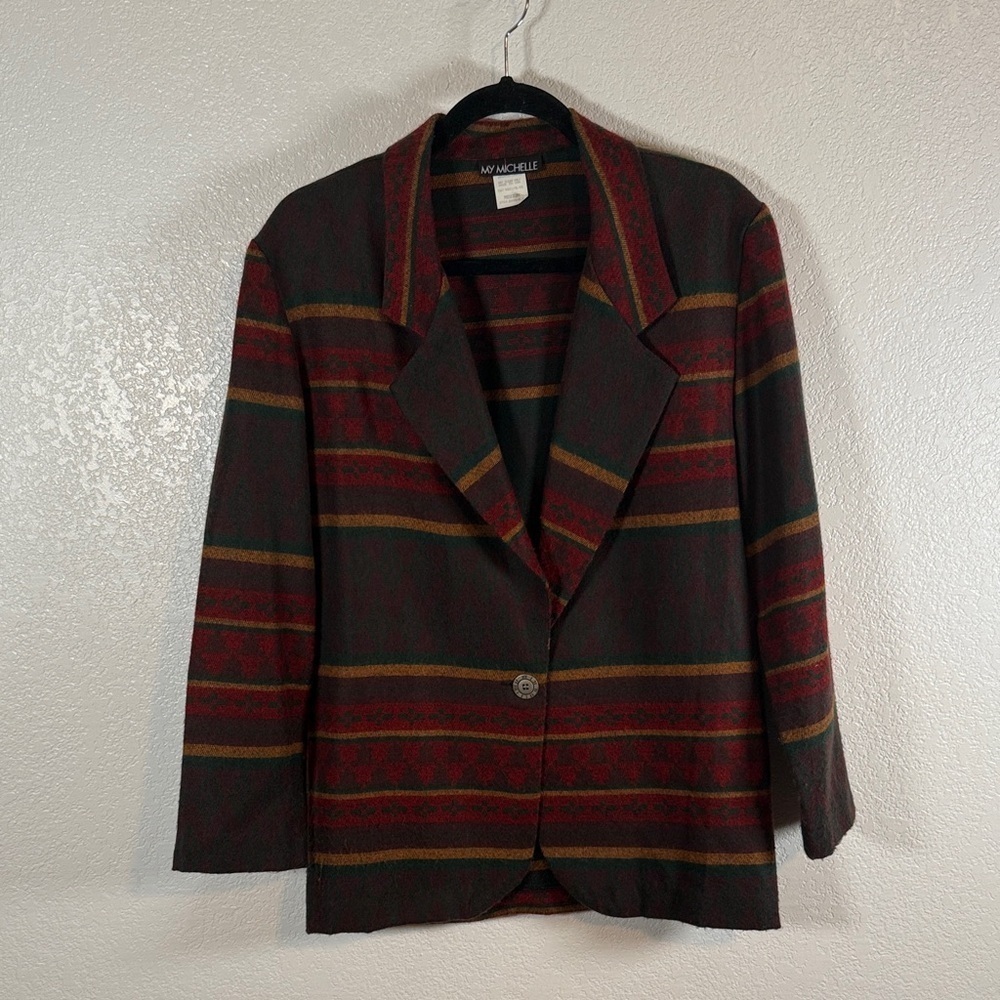 My Michelle Southwestern Single Button Blazer Size Medium